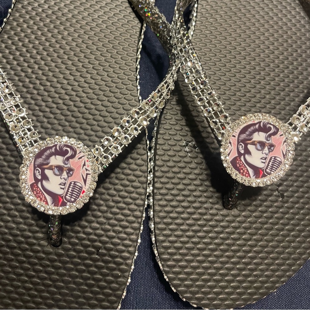 Elvis Presley flip flops